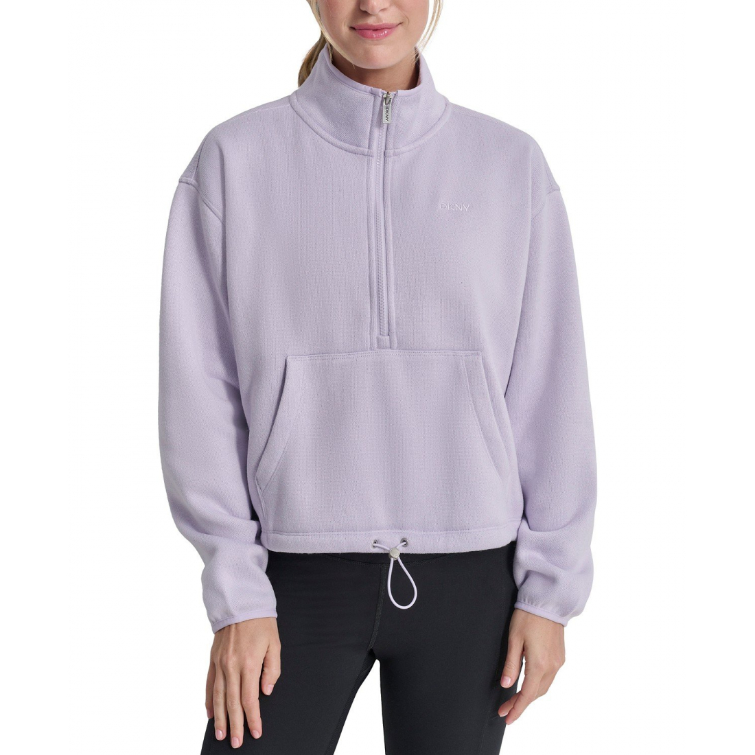 Pull 'Fleece Half-Zip Bungee-Hem' pour Femmes