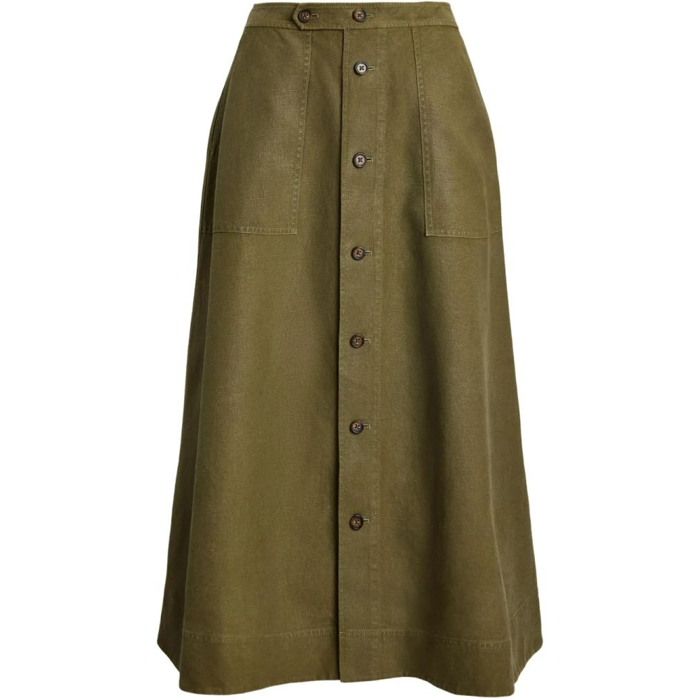 Jupe Midi 'A-Line Hemp' pour Femmes