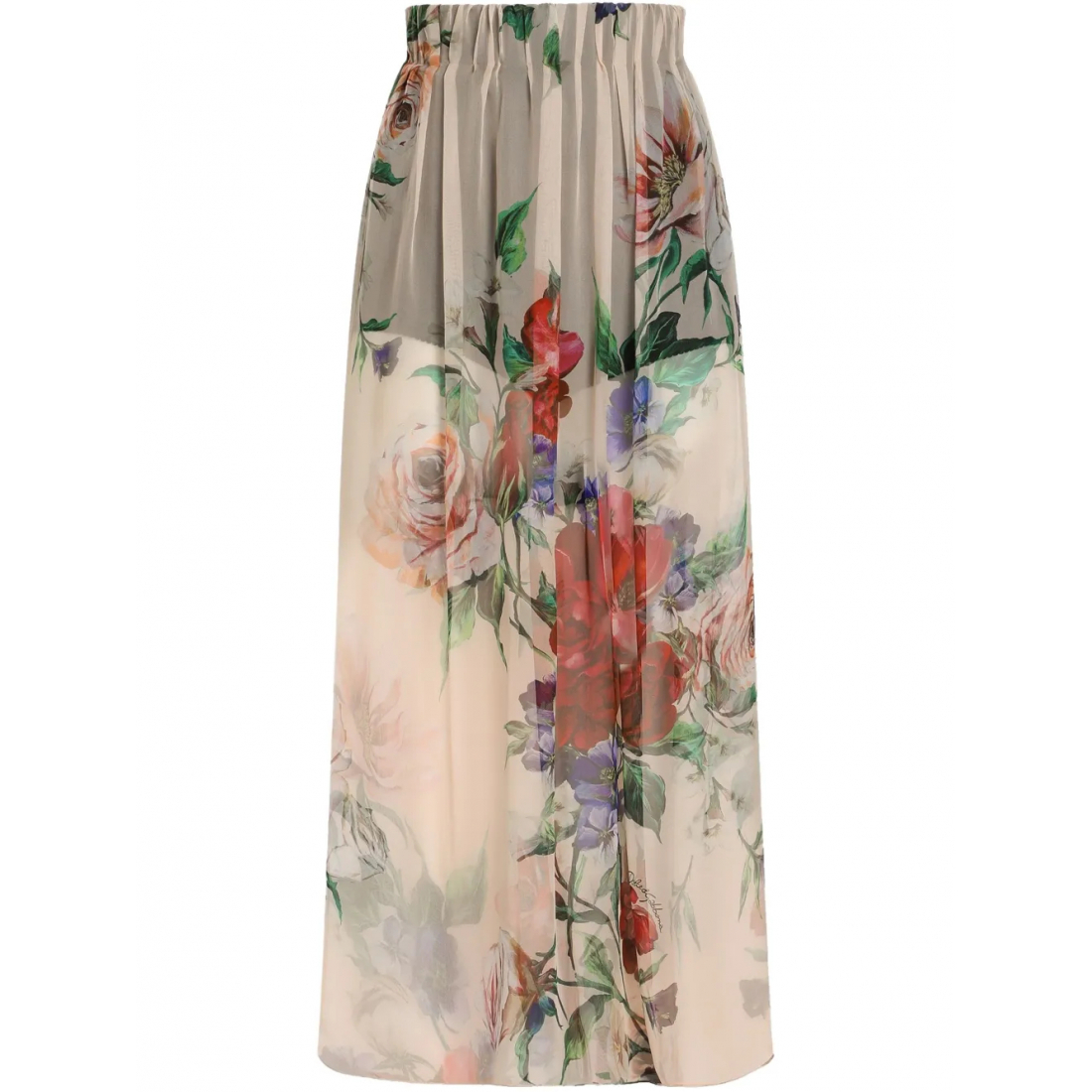 Jupe Midi 'Floral-Print' pour Femmes