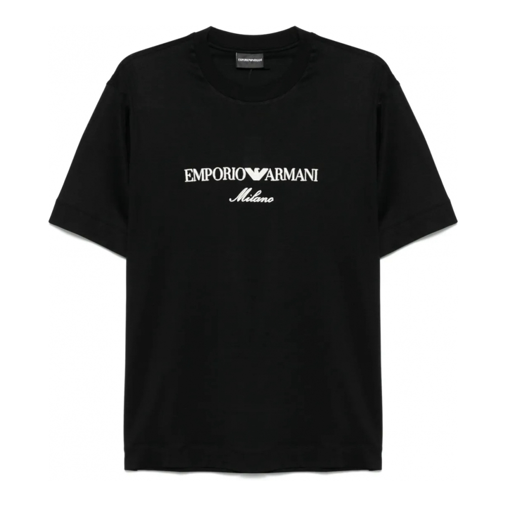T-shirt 'Logo-Embroidered' pour Hommes