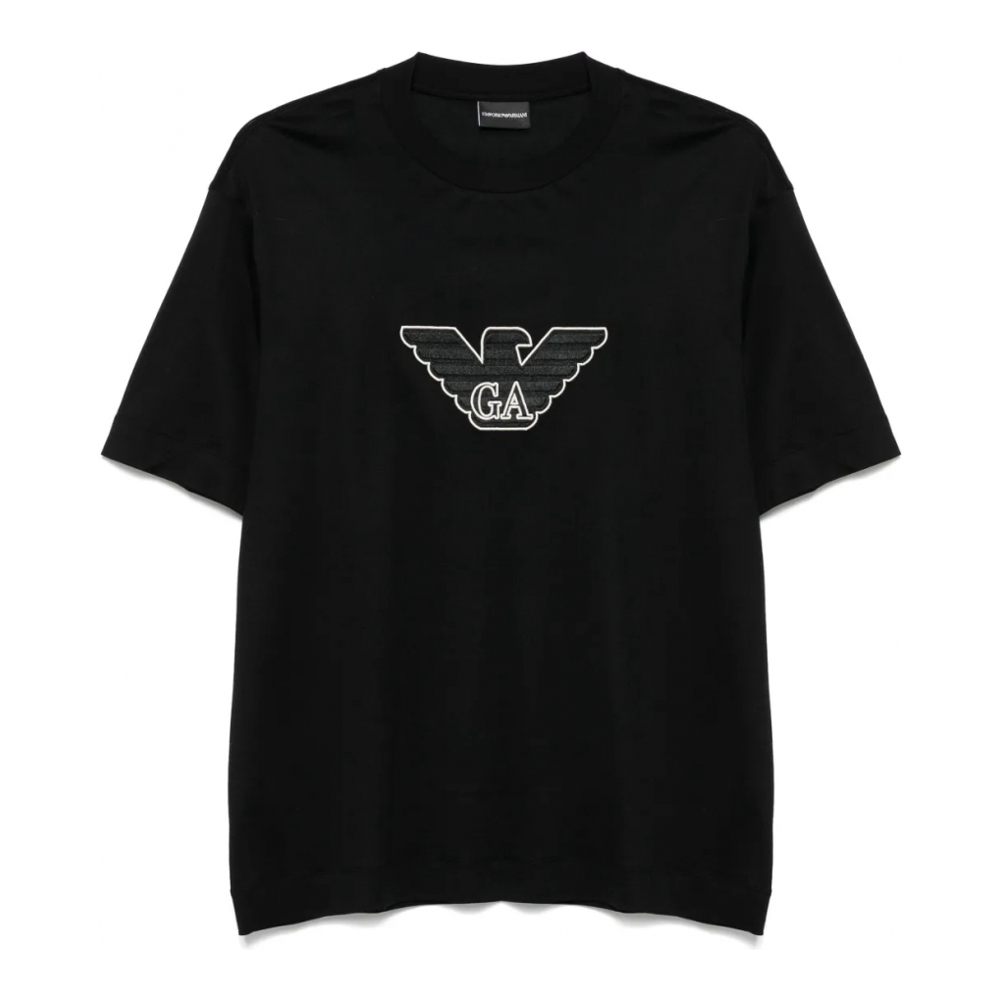 T-shirt 'Logo-Embroidered' pour Hommes
