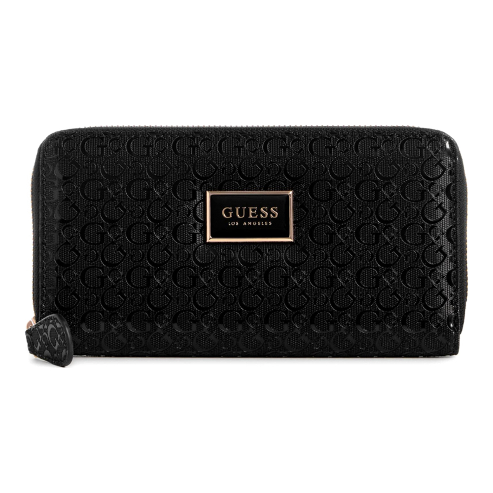 Women's 'Abree Shiny Logo Medium Zip' Wallet