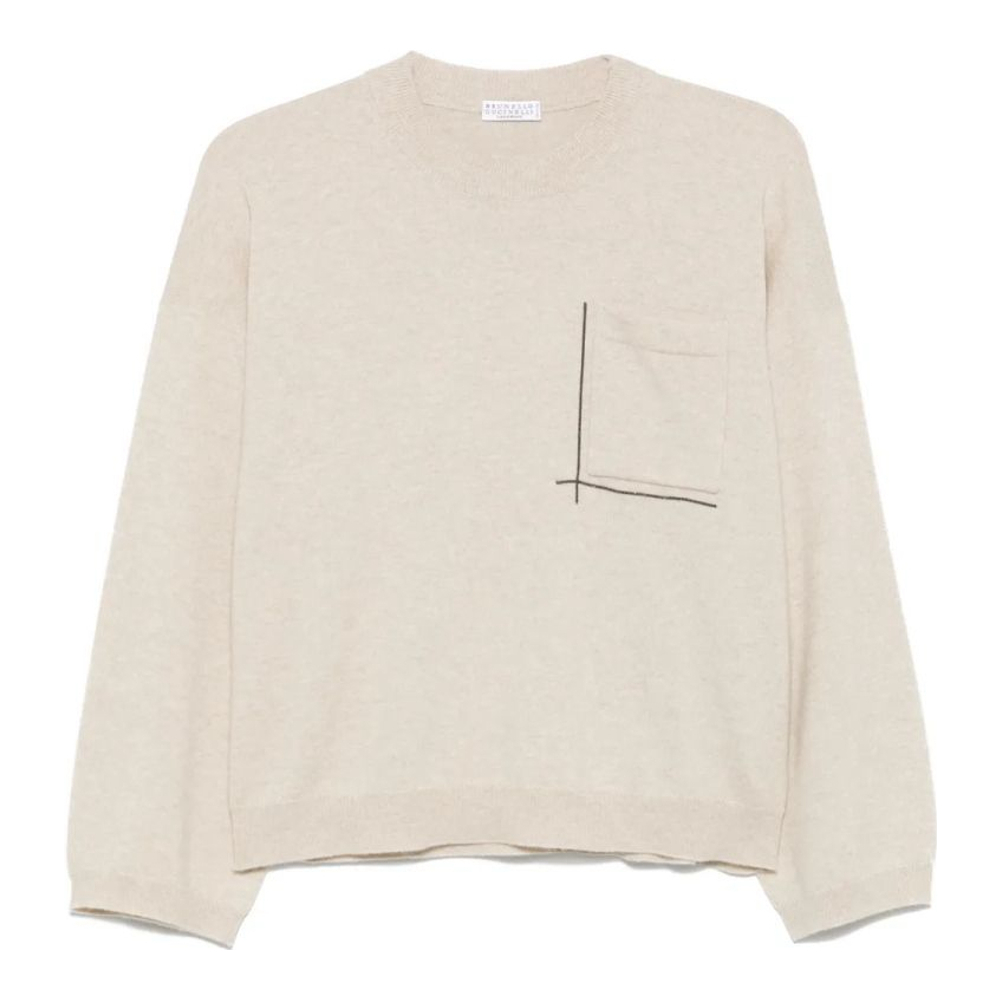 Women's 'Monili Chain-Detail' Cashmere Sweater