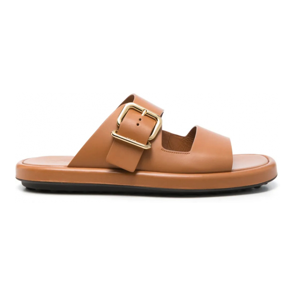 Sandales plates 'Buckle-Strap Fastening' pour Femmes