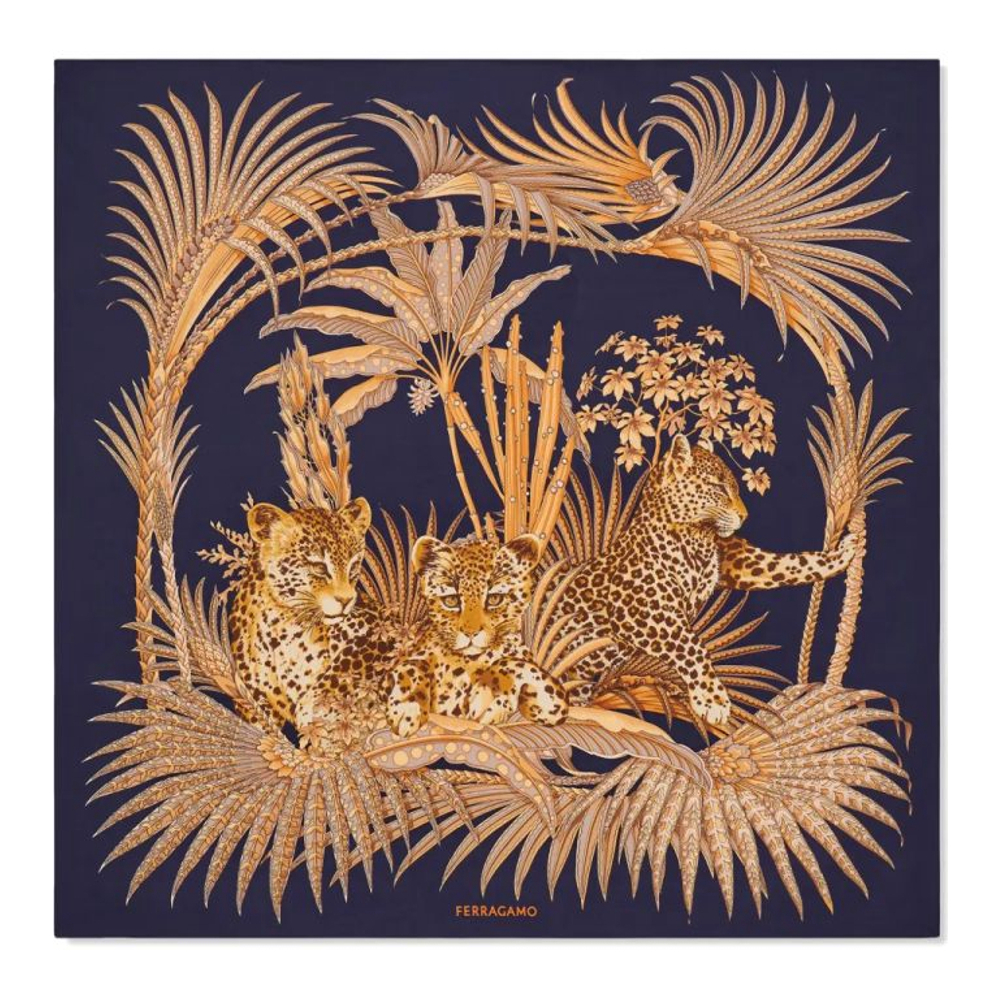 Foulard en soie 'Leopard' pour Femmes