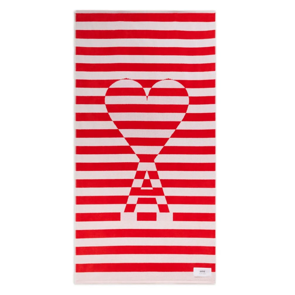 'Ami De Coeur Striped' Beach Towel - 160 x 85 cm