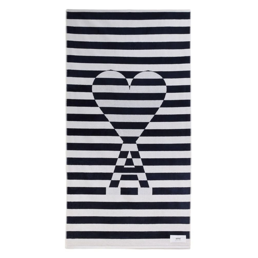 'Ami De Coeur Striped' Beach Towel - 160 x 85 cm