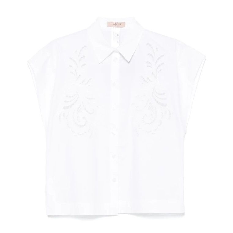 Chemise à manches courtes 'Embroidered' pour Femmes