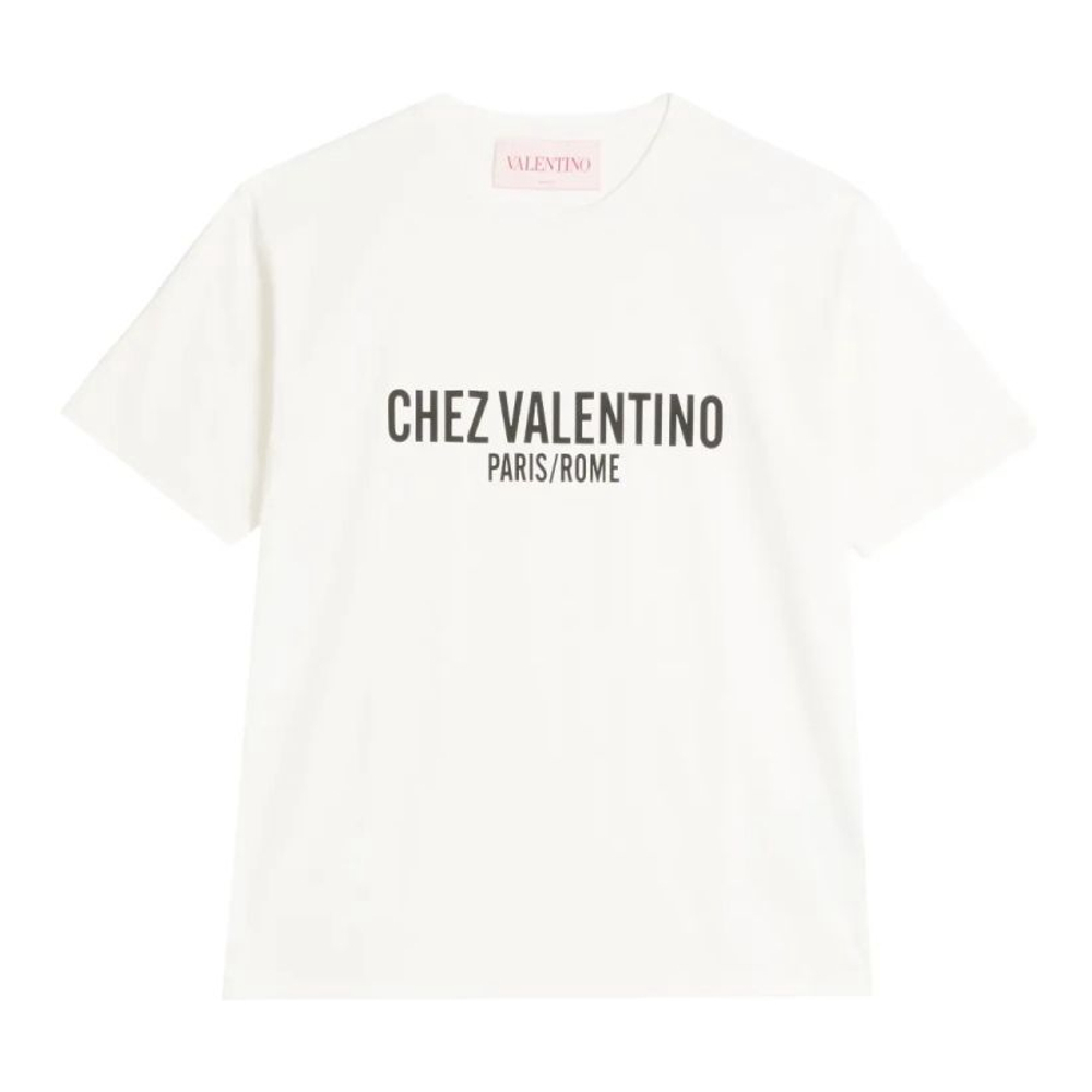 T-shirt 'Chez Valentino-Print' pour Hommes