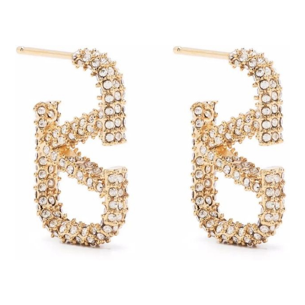 Women's 'VLogo Signature Crystal-Embellished' Earrings