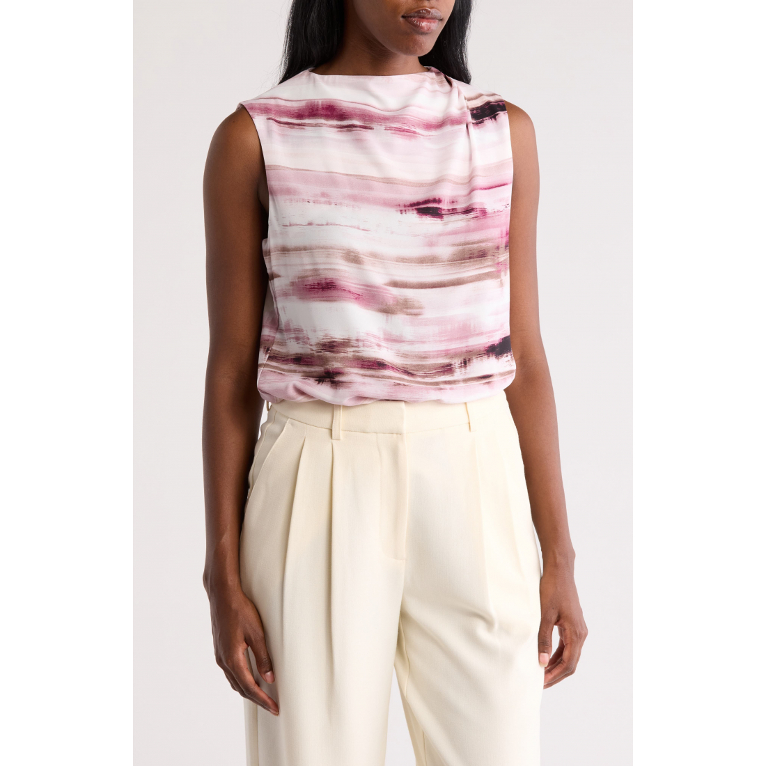 Women's 'Drape Shoulder Sleeveless Top'