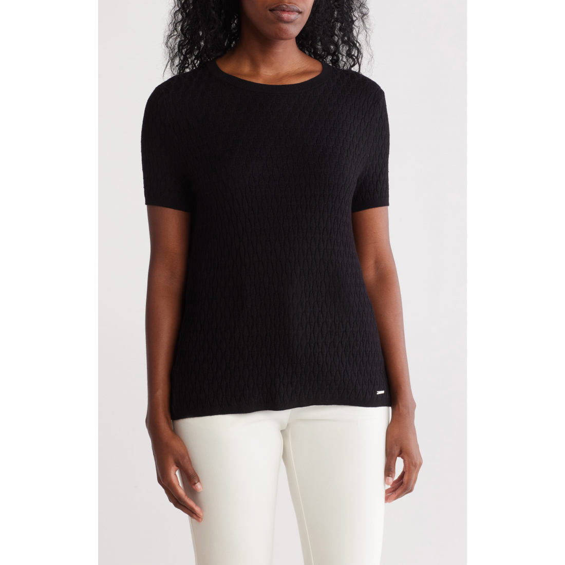Women's 'Textured Short Sleeve' Short-Sleeve Sweater