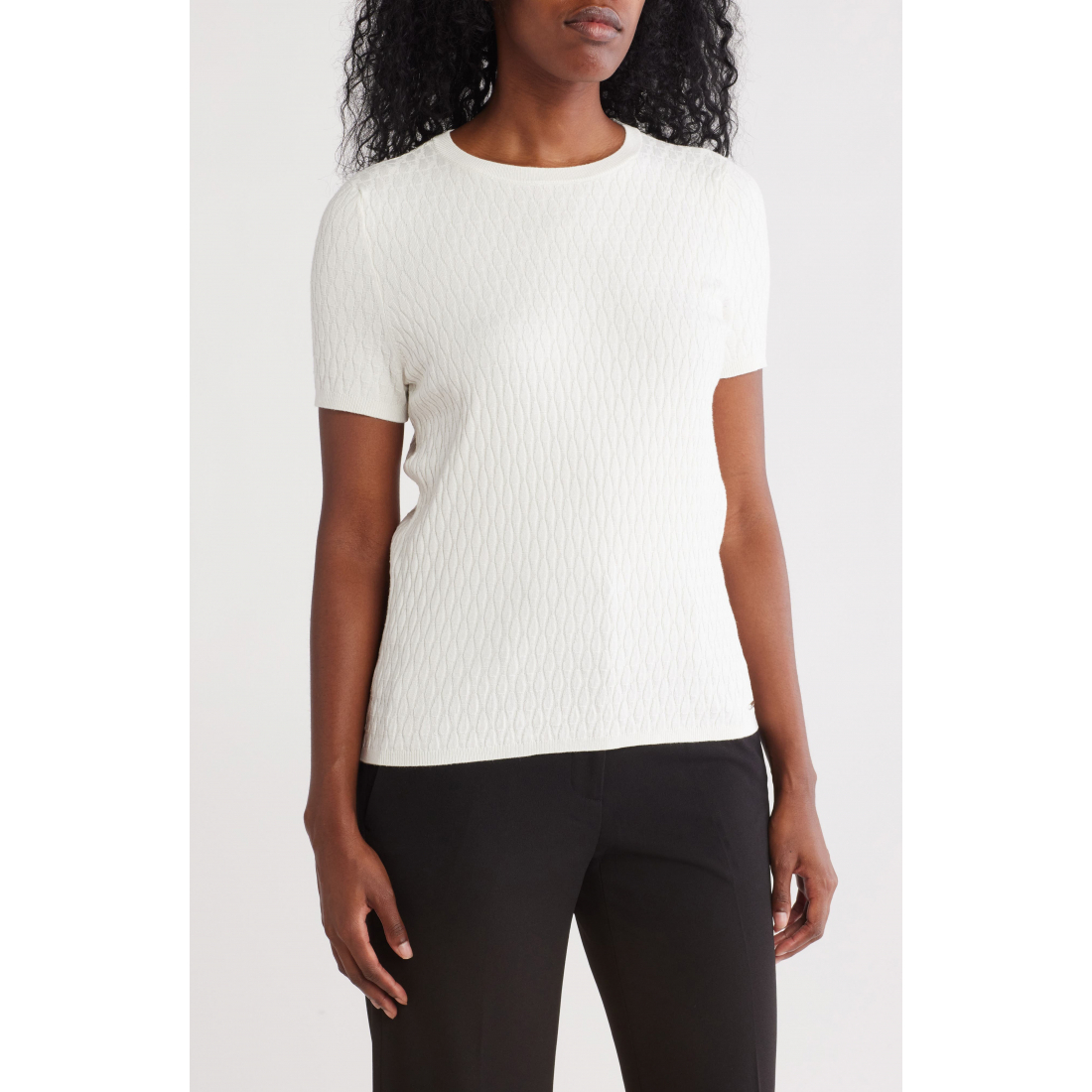 Women's 'Textured Short Sleeve Sweater'