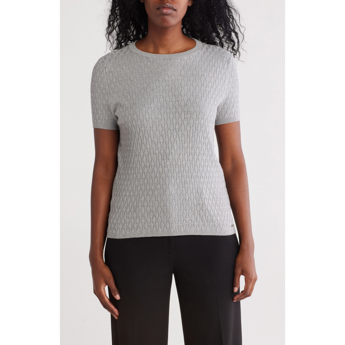 Women's 'Textured Short Sleeve Sweater'
