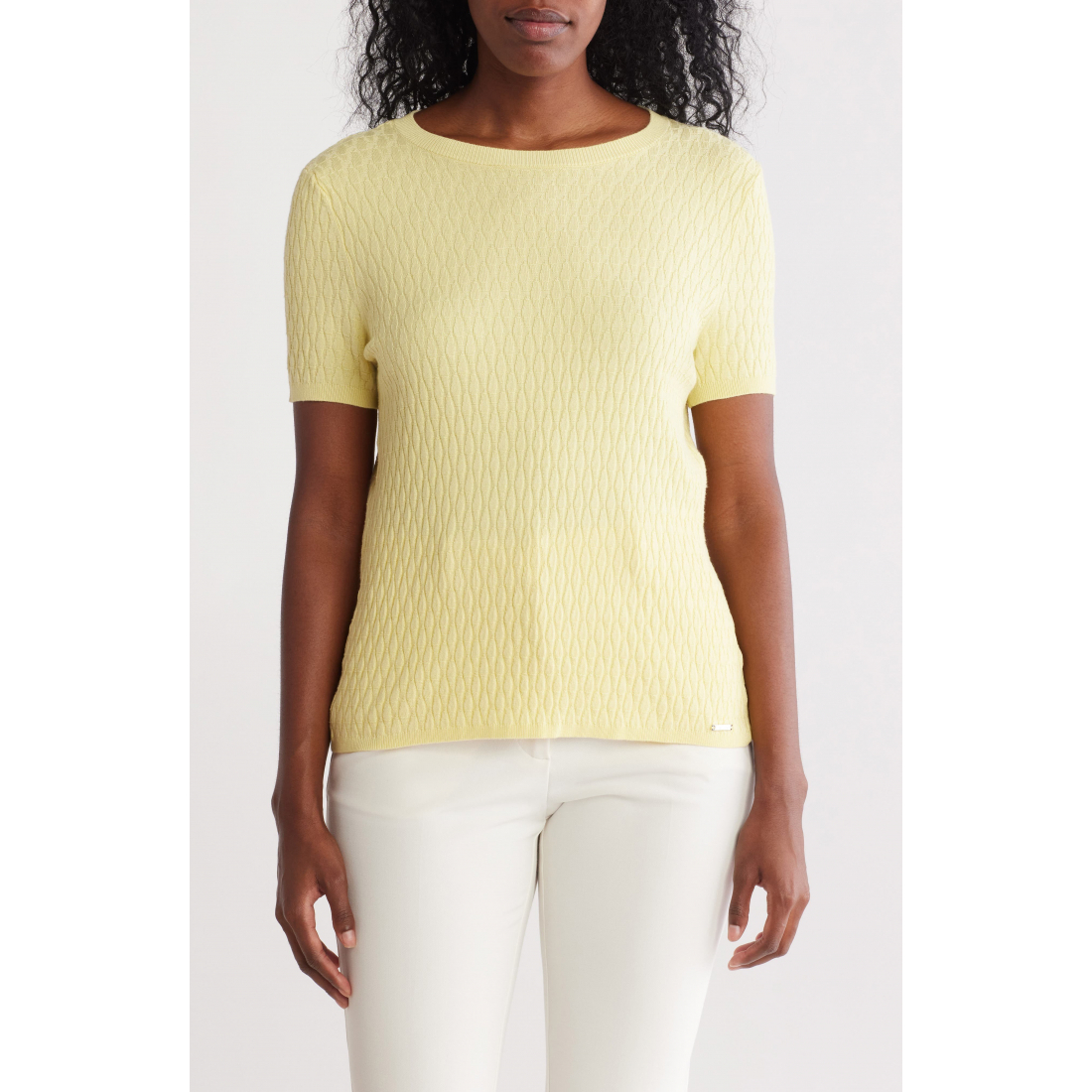 Women's 'Textured Short Sleeve Sweater'