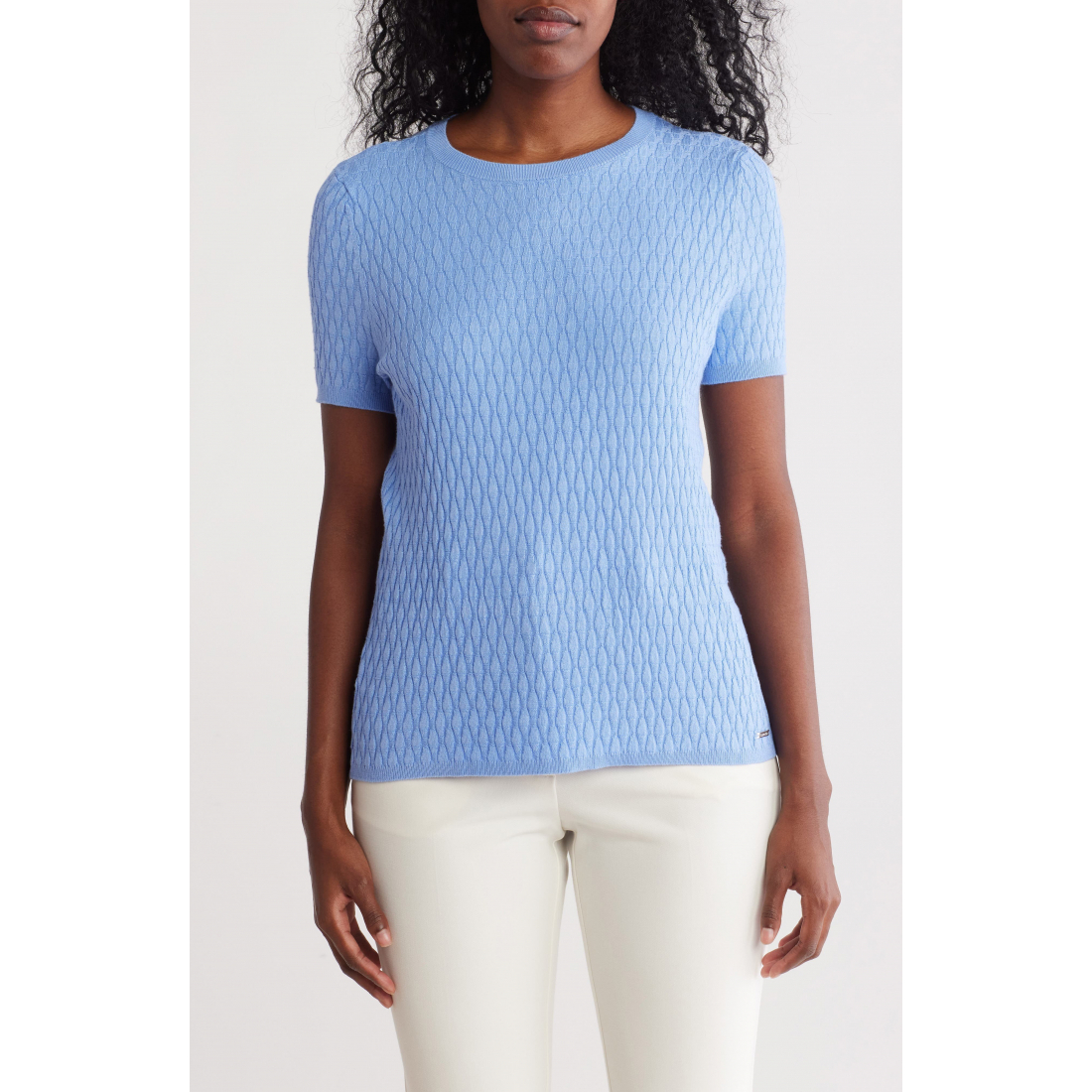 Women's 'Textured Short Sleeve Sweater'
