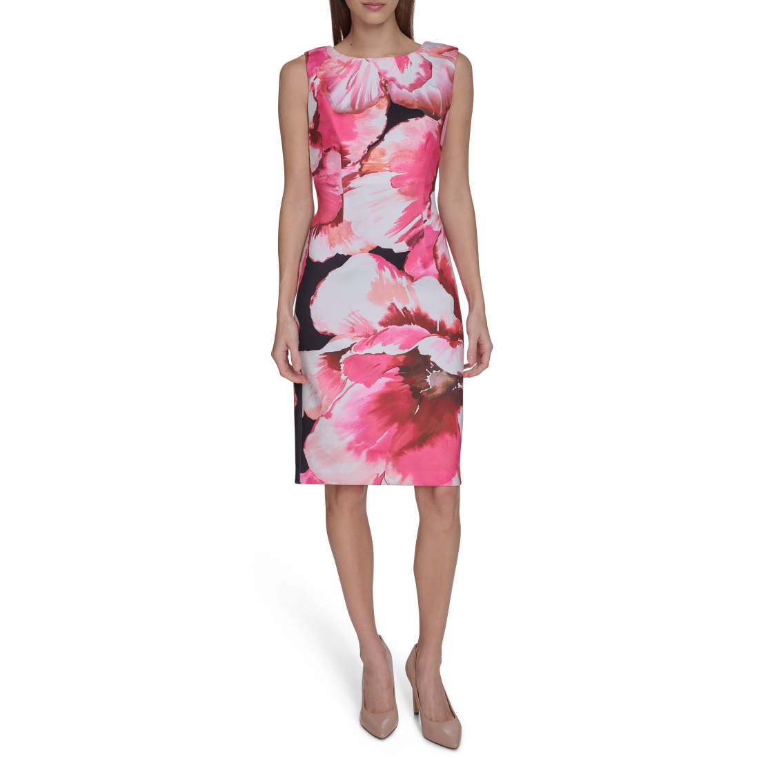 Women's 'Floral Sleeveless' Sheath Dress