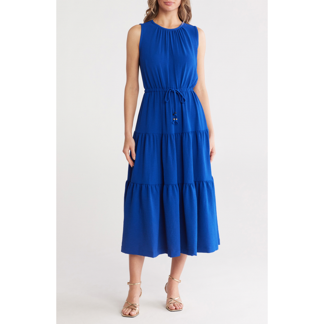 Women's 'Sleeveless Tiered A-Line Midi Dress' Midi Dress
