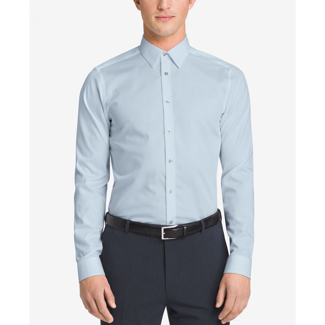 Chemise 'Slim-Fit Non-Iron Herringbone' pour Hommes