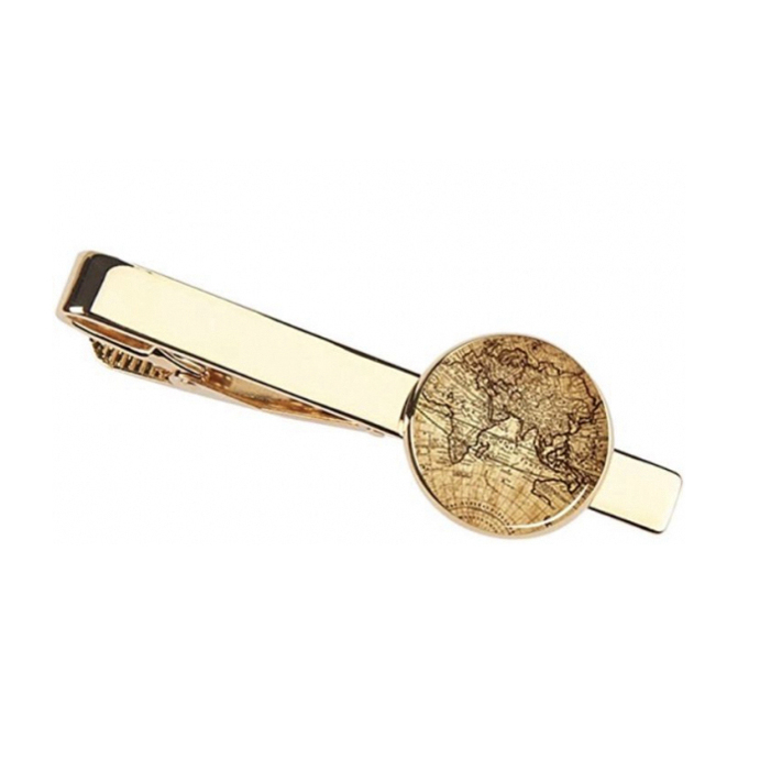 Men's 'World Map' Tie Clip