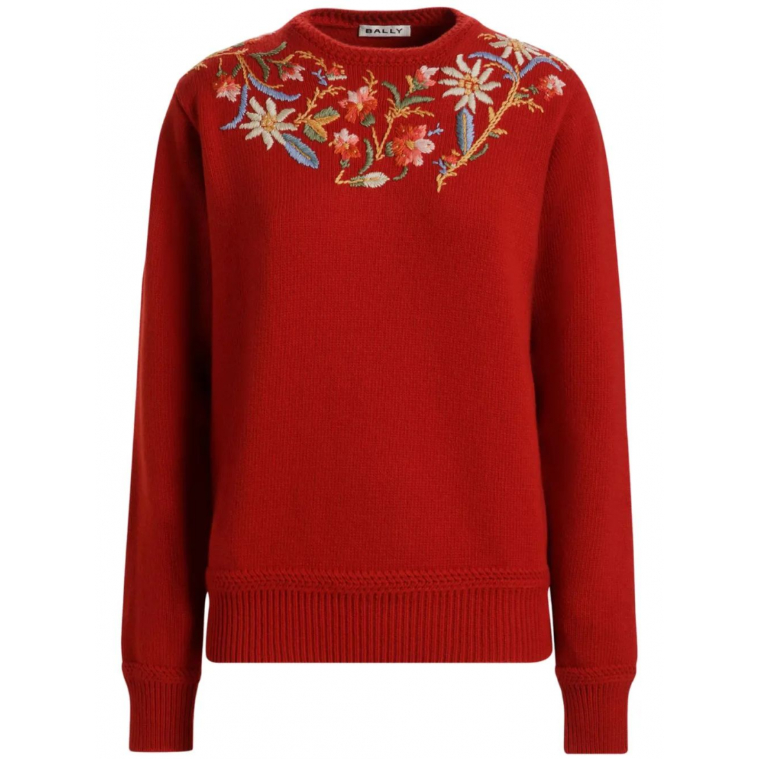Women's 'Alpine Flowers-Embroidered' Sweater