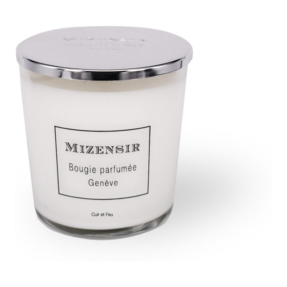 Bougie parfumée 'Cuir et Feu' - 230 g