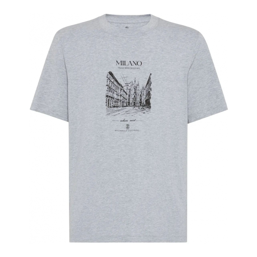 'Milano Graphic Print' T-Shirt für Herren