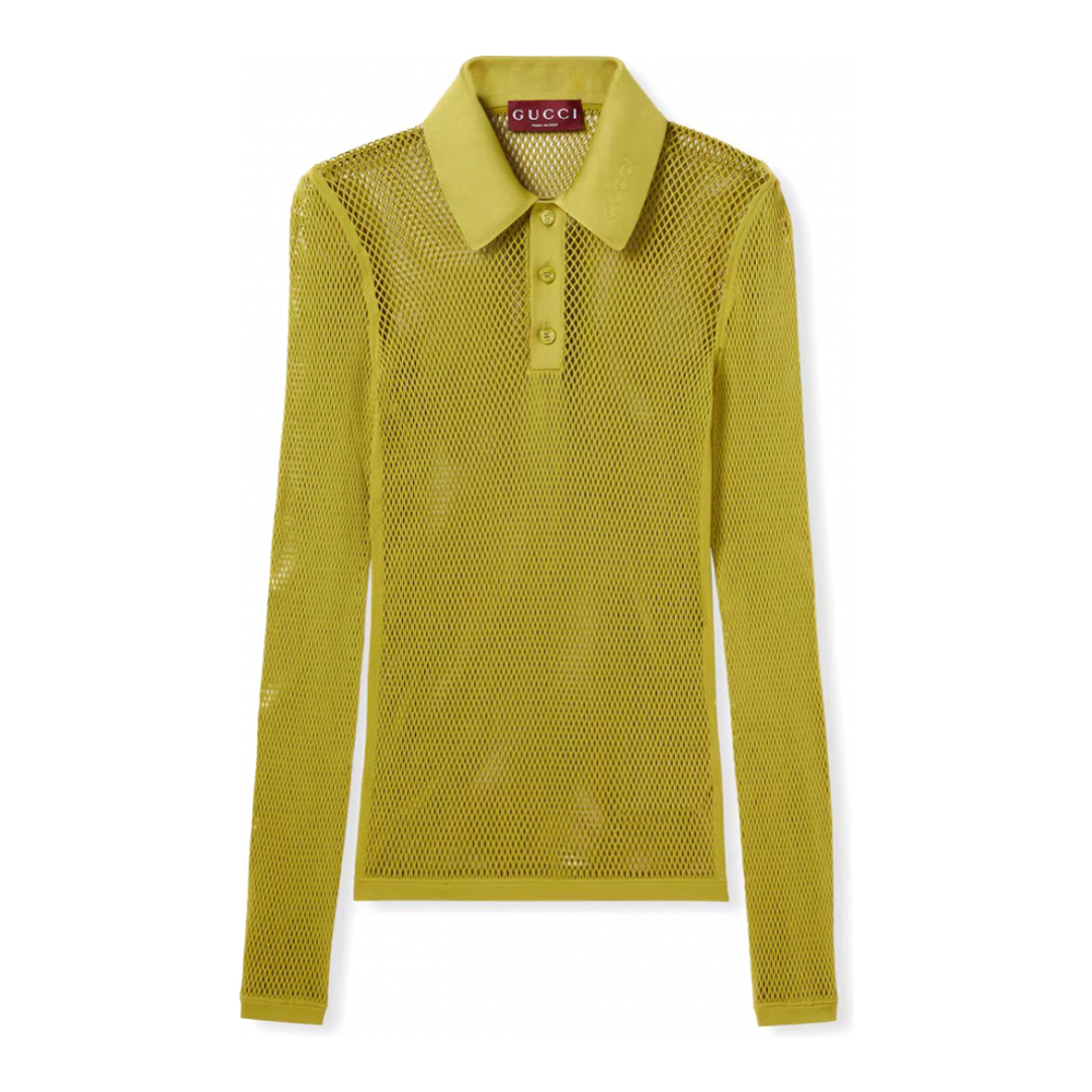 Polo manches longues 'Embossed' pour Hommes