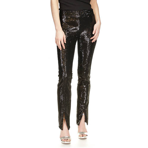 'Split Hem Sequin Pants' pour Femmes