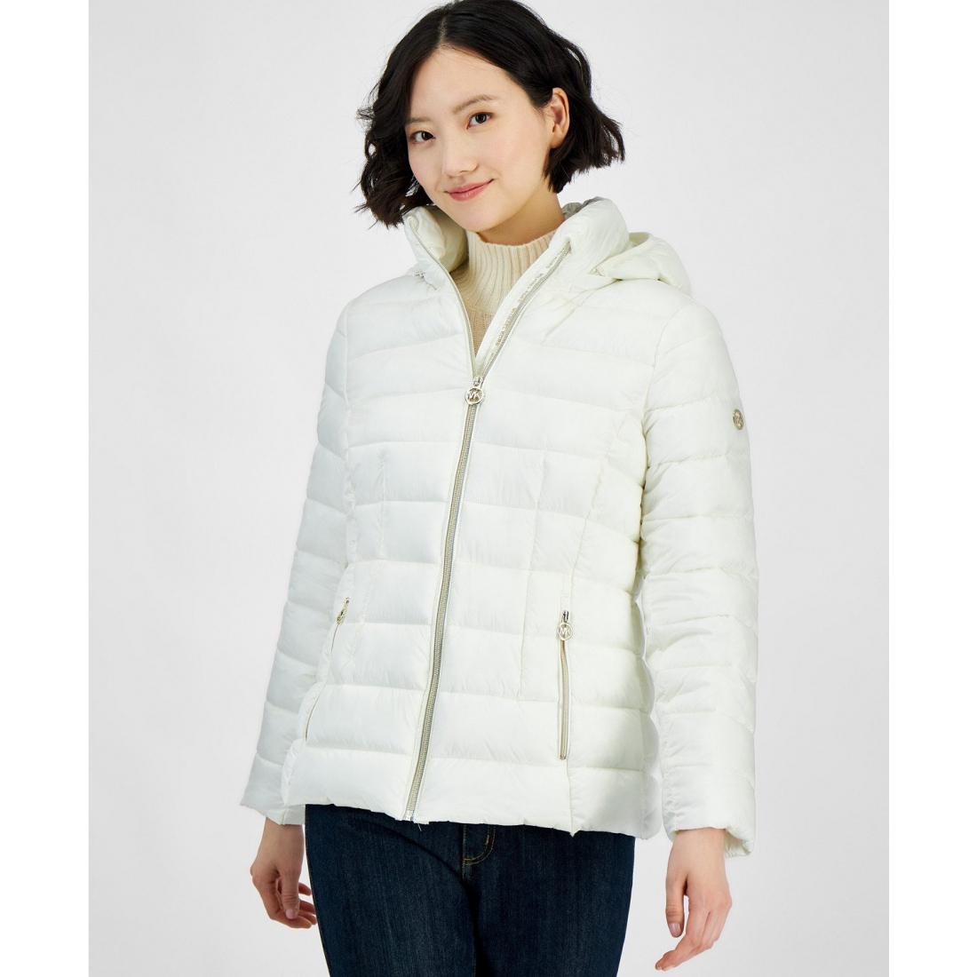 Manteau matelassé 'Hooded Zip Packable Down' pour Femmes