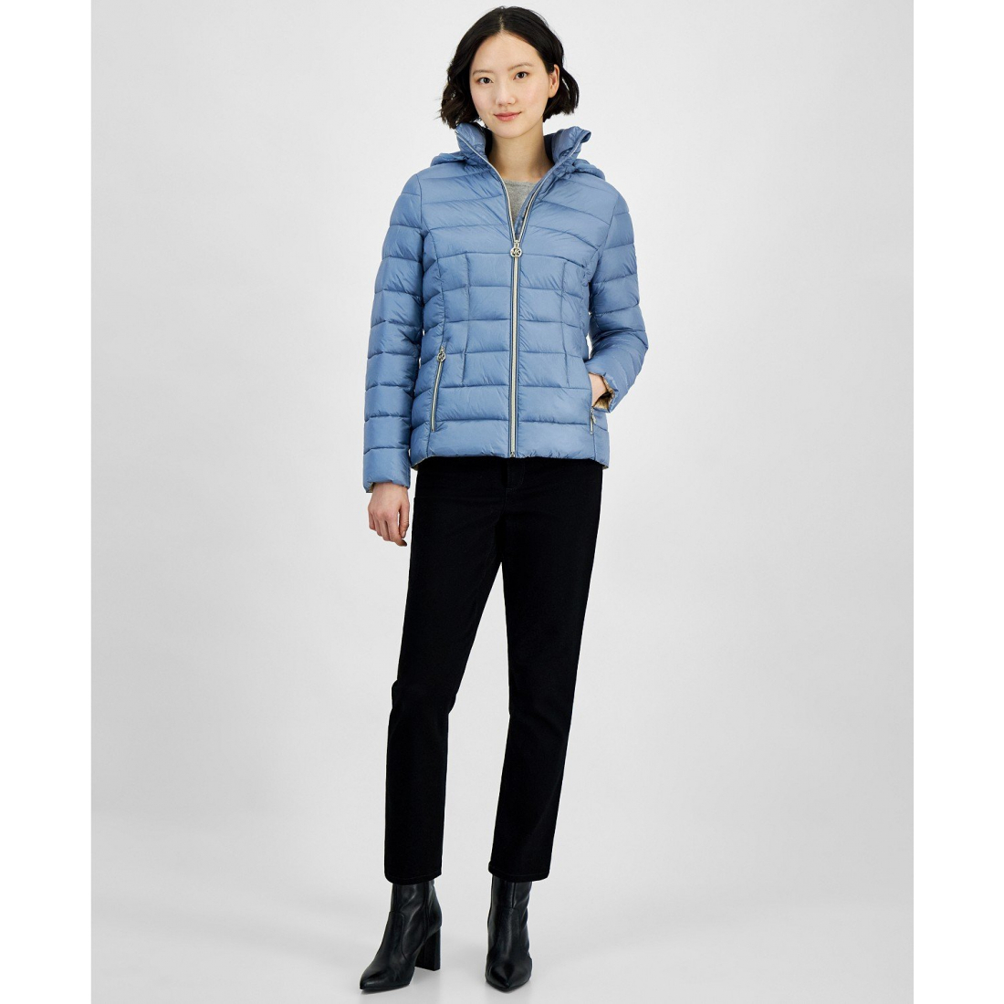 Manteau matelassé 'Hooded Zip Packable Down' pour Femmes