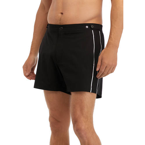 Men's 'Solid Piped Swim Trunks'