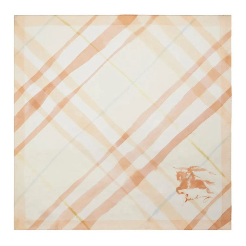 Foulard en soie 'Watercolour Check' pour Femmes