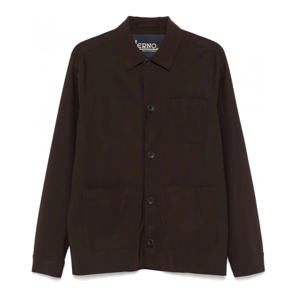 'Patch-Pockets' Überhemd für Herren