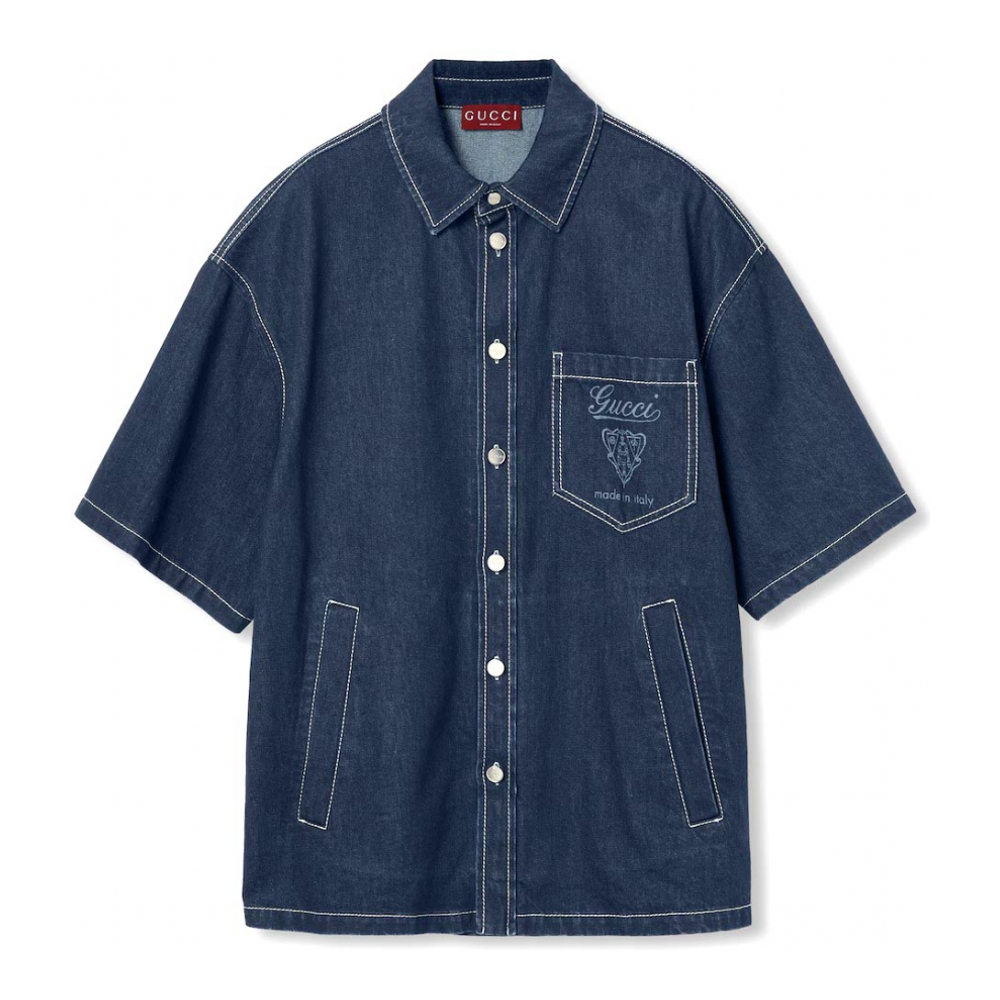 Chemise en Jean 'Lasered' pour Hommes