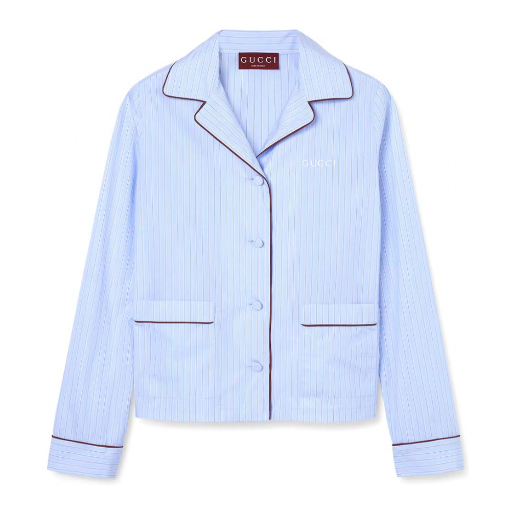 Chemise 'Striped With Embroidery' pour Femmes