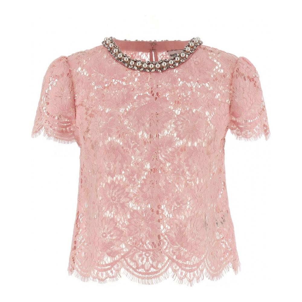 Women's 'Lace' Short sleeve Top