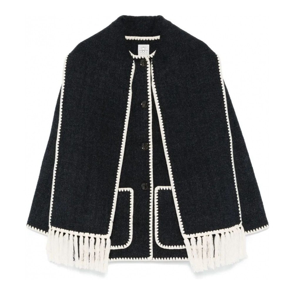 Manteau 'Attached-Scarf' pour Femmes
