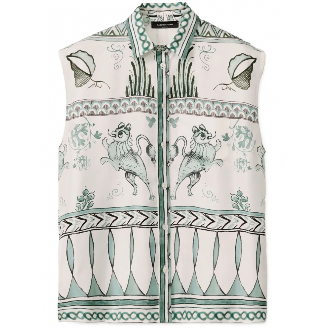 Chemise sans manches 'Graphic-Print' pour Femmes