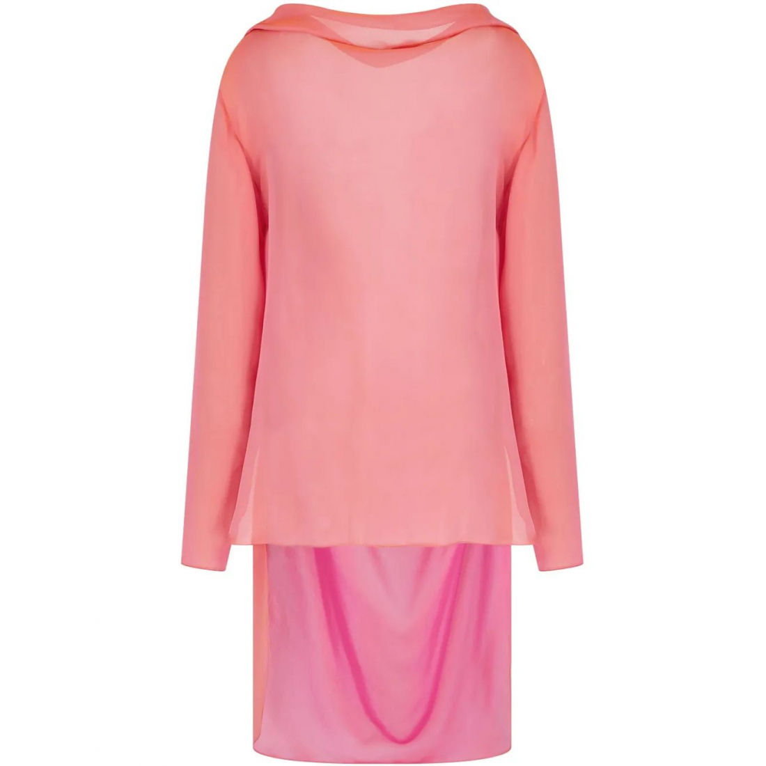 Blouse à manches longues 'Drap-Detailing' pour Femmes