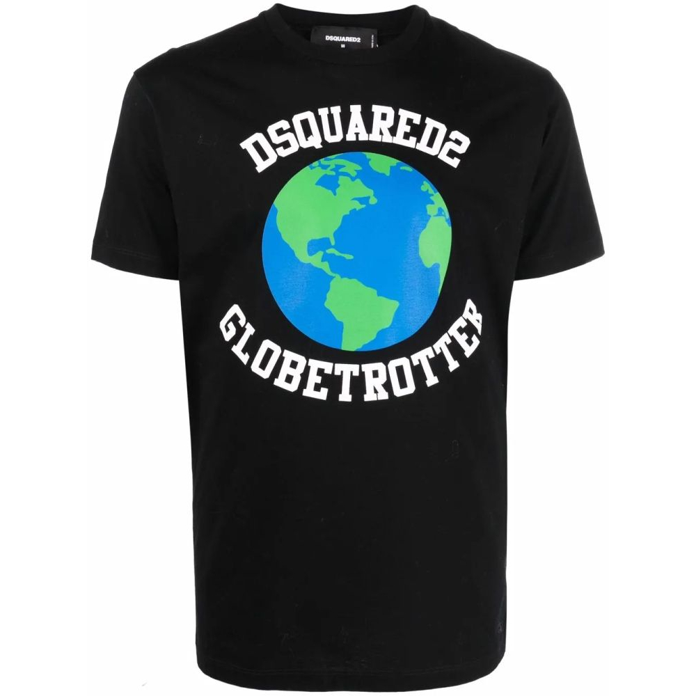 T-shirt 'Globetrotter Logo-Print' pour Hommes