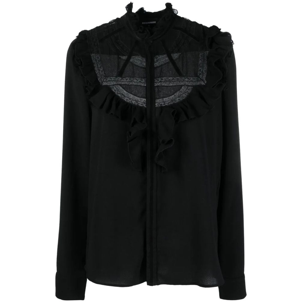 Blouse à manches longues 'Ruffled' pour Femmes