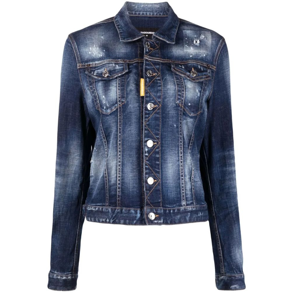 Veste en jeans 'Icon Paint-Splatter' pour Femmes