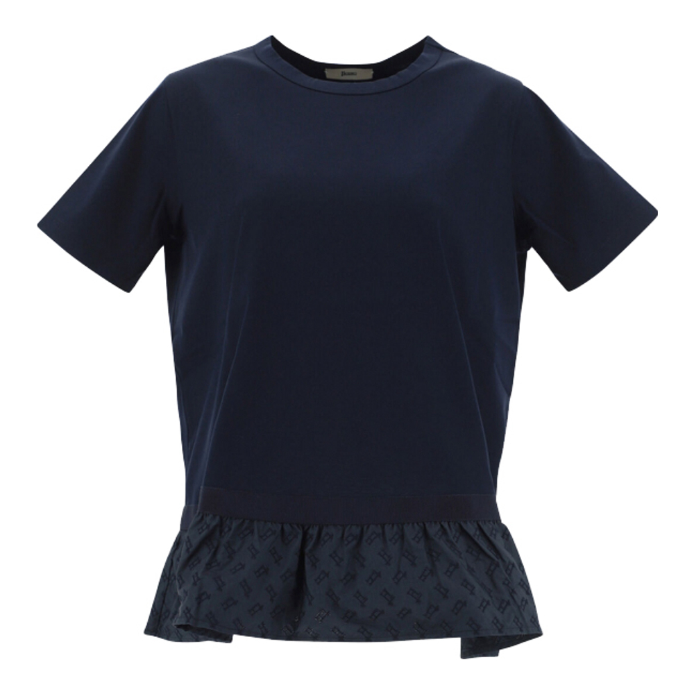 'Monogram Embroidered Taffeta' T-Shirt für Damen