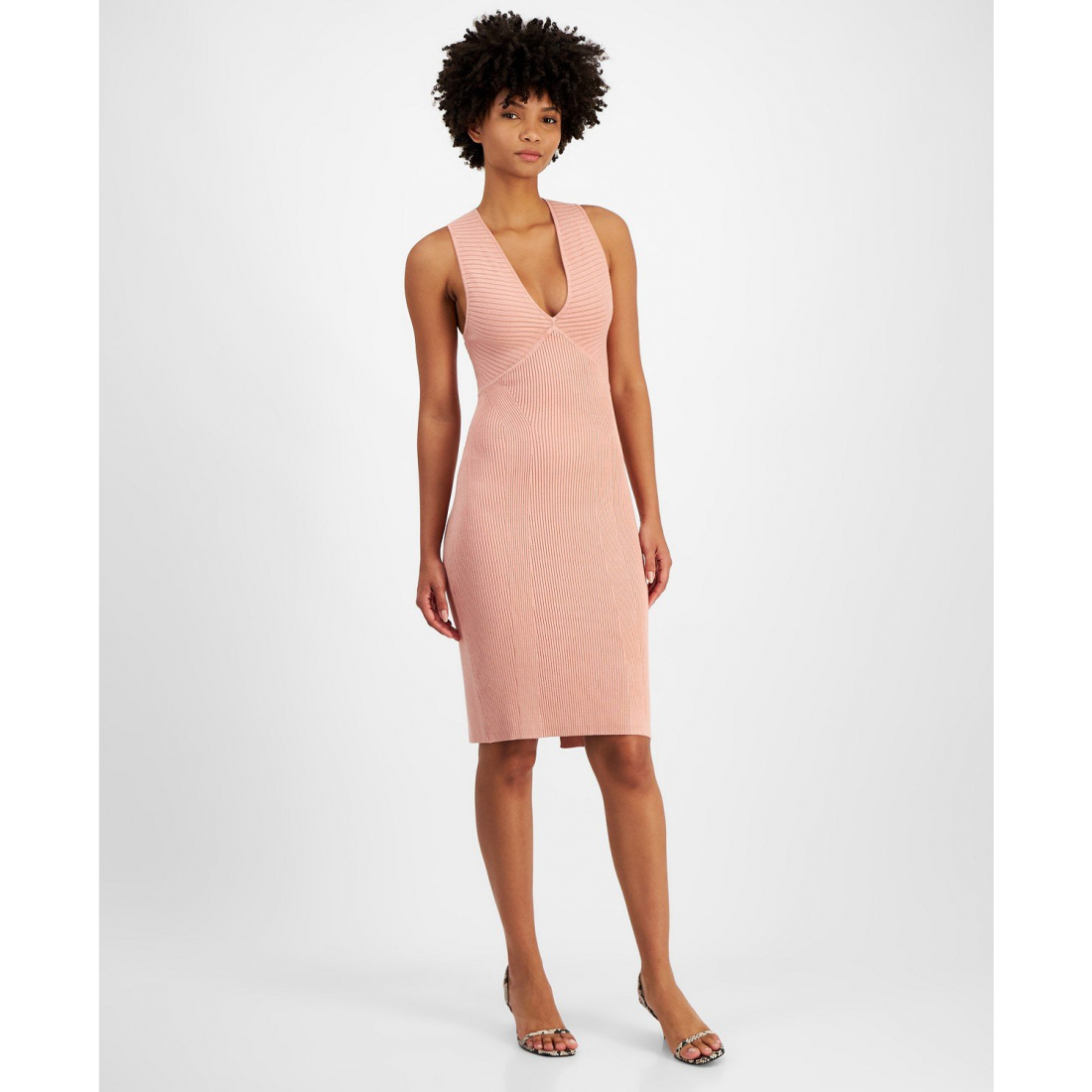 Women's 'Carista Ribbed' Midi Dress