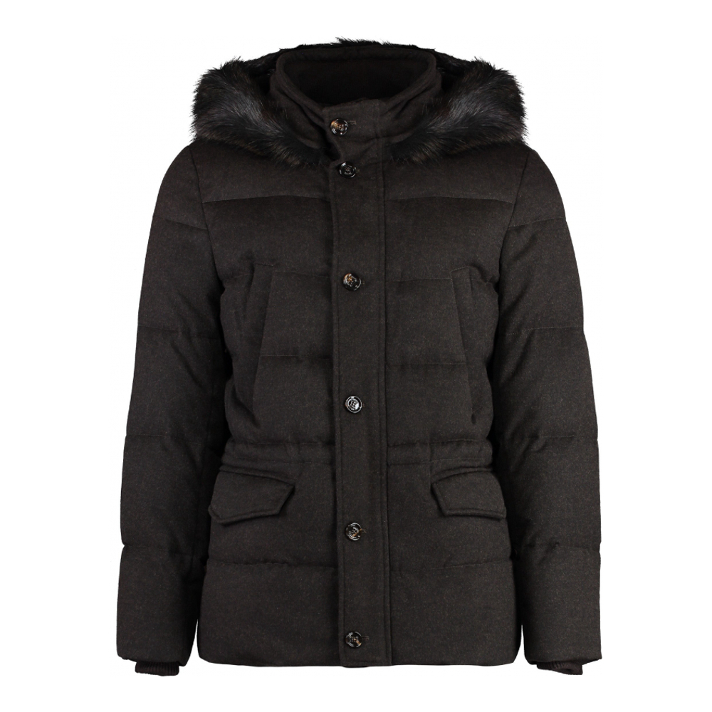 Doudoune en plumes 'Philip Fur Hood' pour Hommes
