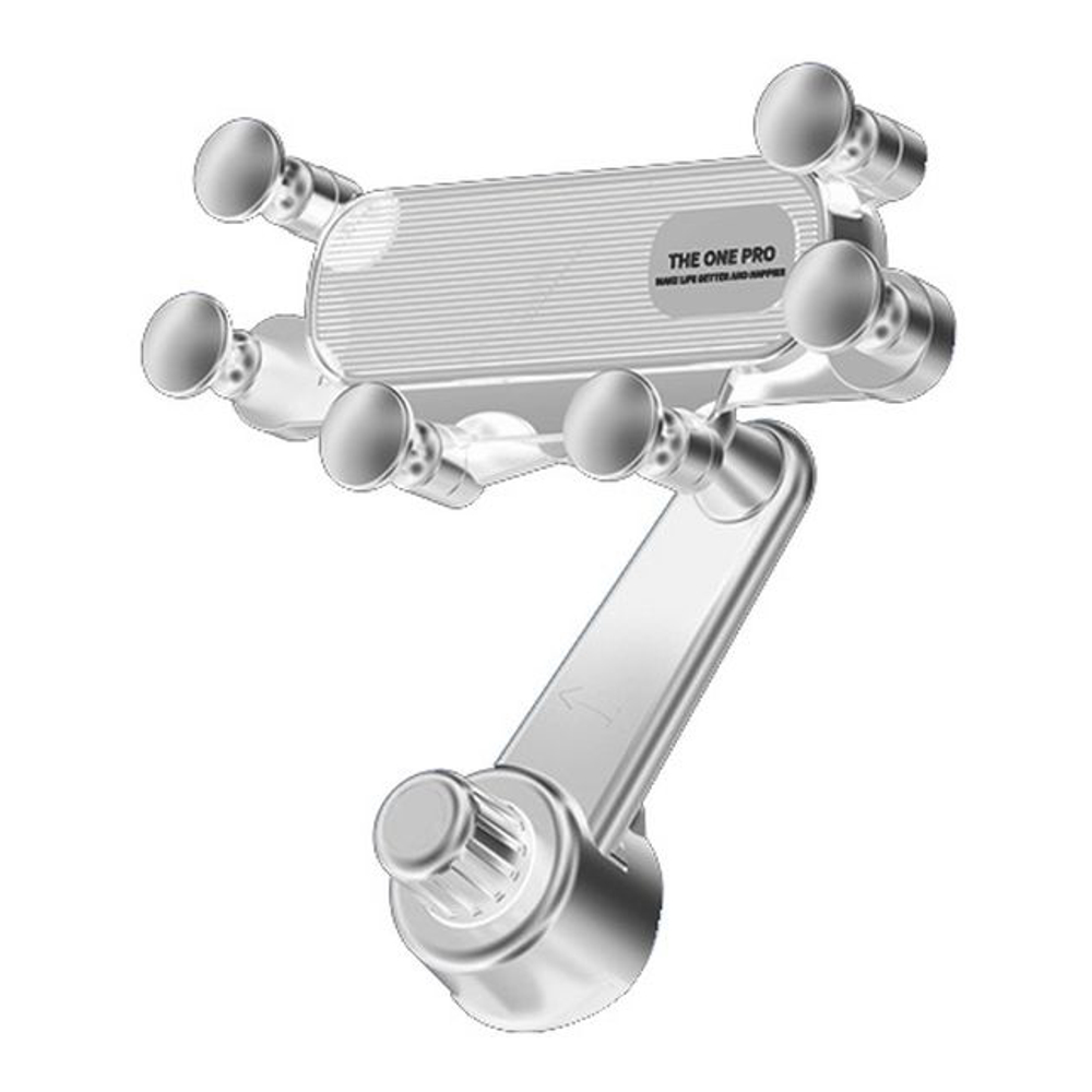 Car mount for smartphone - adjustable orientation - White