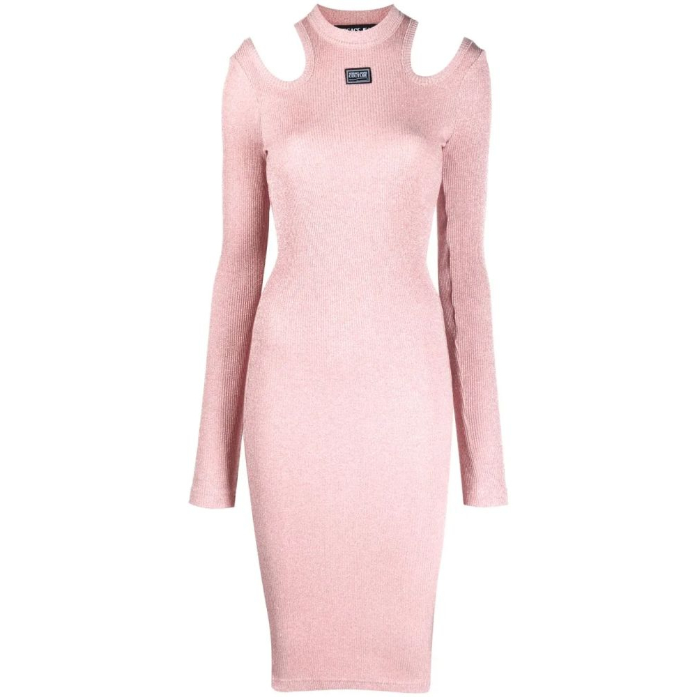 Women's 'Cut-Out Knitted' Long-Sleeved Dress