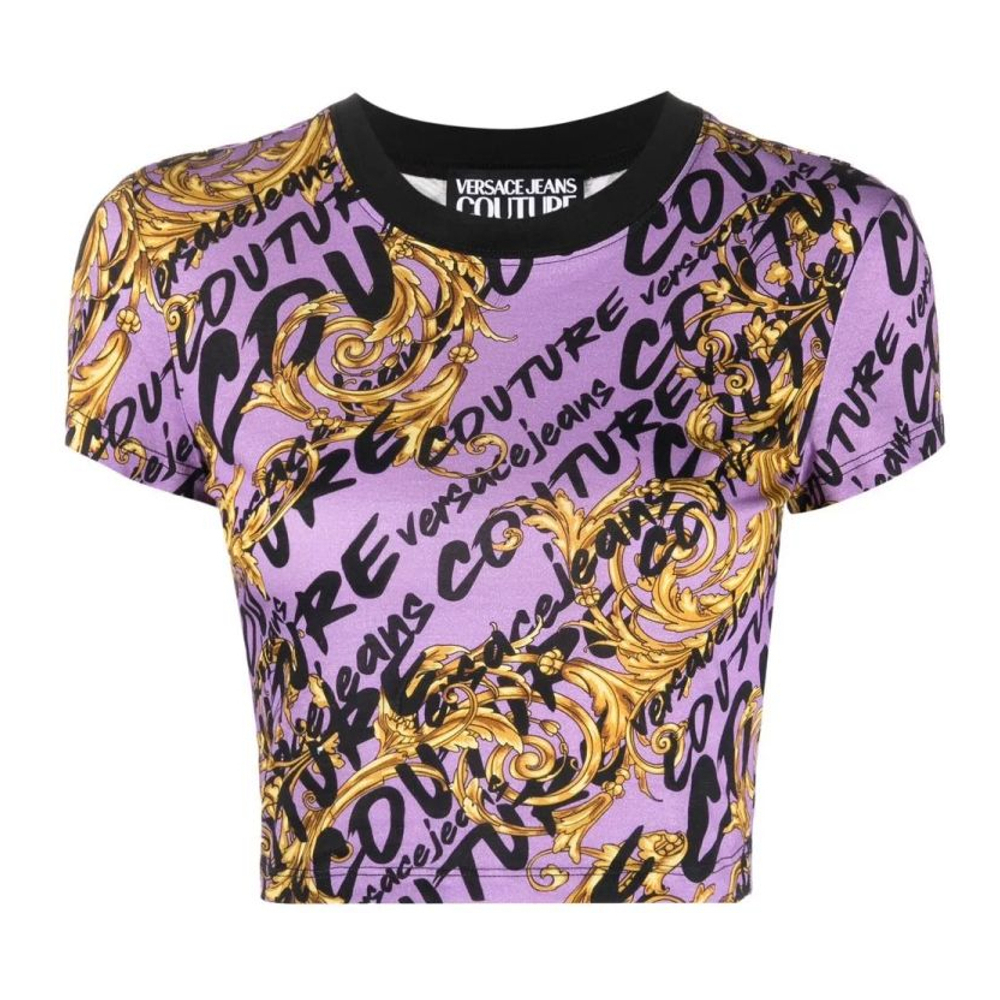 T-Shirt court 'Garland-Print' pour Femmes