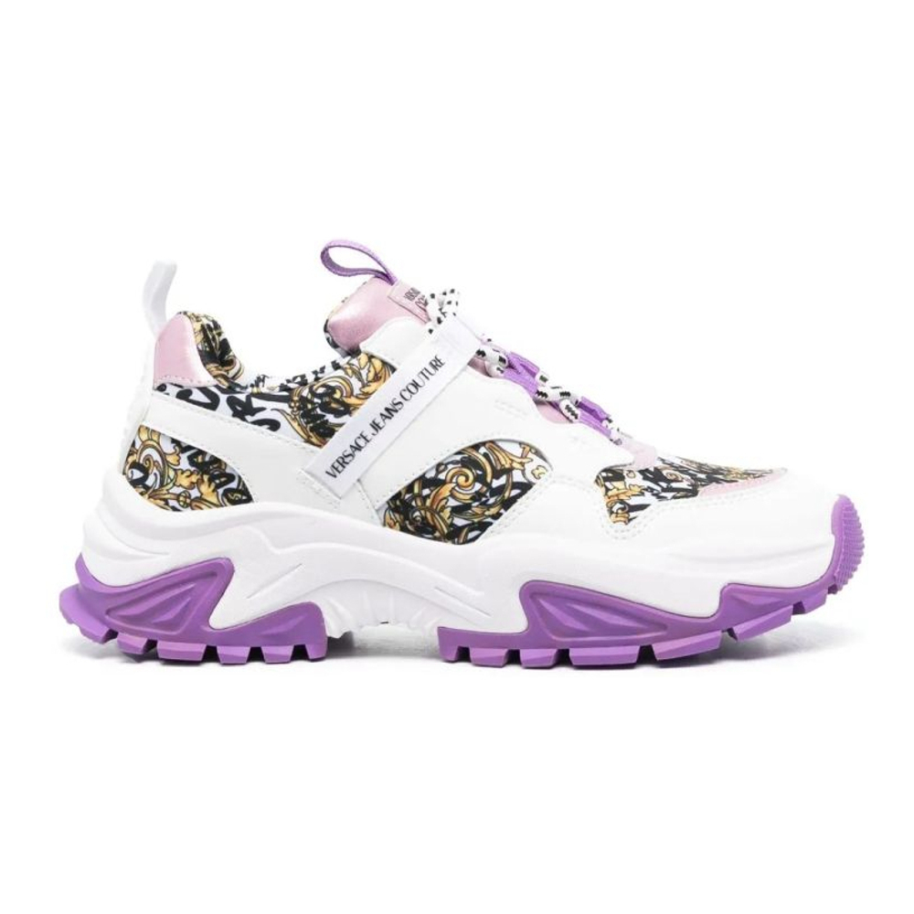 Sneakers 'Logo Brush Couture-Print' pour Femmes